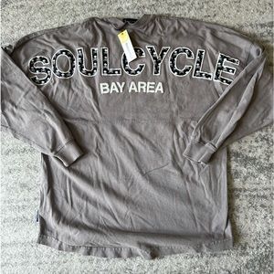 Soulcycle oversized long sleeve - loose fit XS - gray - NWT